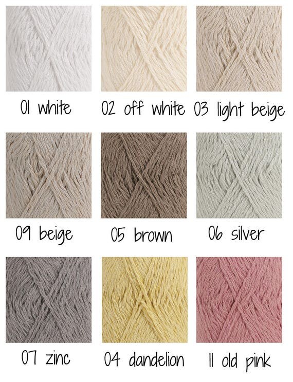 DROPS Belle Cotton Linen Viscose yarn Crochet yarn Knitting