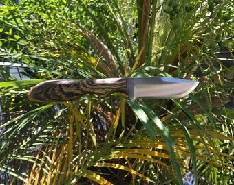 Bocote Handle High Carbon Steel Knife, Anza