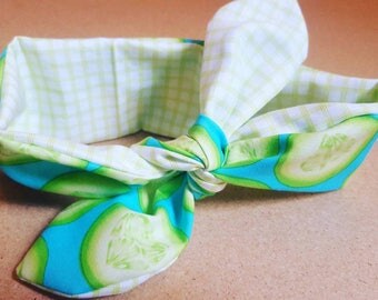 100% cotton reversible headband