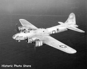 1935 Boeing B17 Flying Fortress WWII Bomber Airplane Art