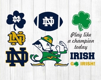 INSTANT DOWNLOAD - Notre Dame Fighting Irish, Notre Dame Fighting Irish Svg, Notre Dame Fighting Irish Clipart, Notre Dame Svg,Irish Clipart
