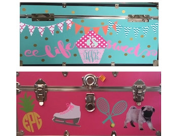 Super cute camp trunk decals