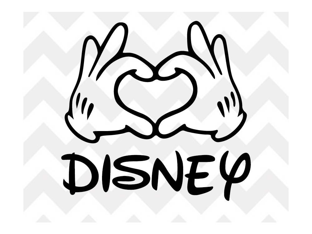 Mickey Heart Hands SVG Mickey Mouse Disney SVG Disney SVG