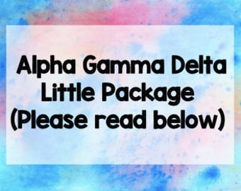 Alpha Gamma Delta Little Set