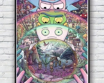 Rick and Morty Poster, Rick and Morty Poster Print, Available in 4 sizes