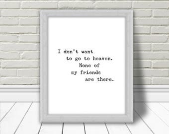 Citation, Oscar Wilde, Art mural, Quote, Inspirational Quote, Printable Poster, Typography, Affiche Murale, Home decor, heaven, Download