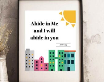 Abide with me | Etsy