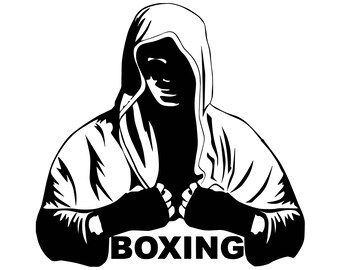 Boxing Fight Athlete Sport Ring Fitness Boxer Glove Knockout Power .SVG .EPS .PNG Vector Space Clipart Digital Download Circuit Cut Cutting