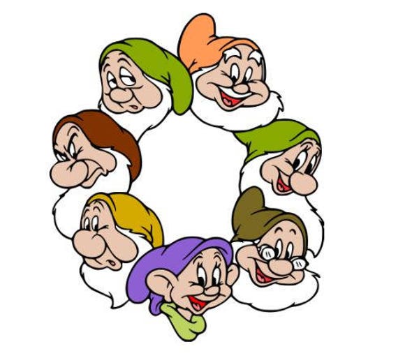 Dwarfs Heads Svg file Svg cutting file Dwarf Heads Svg Svg