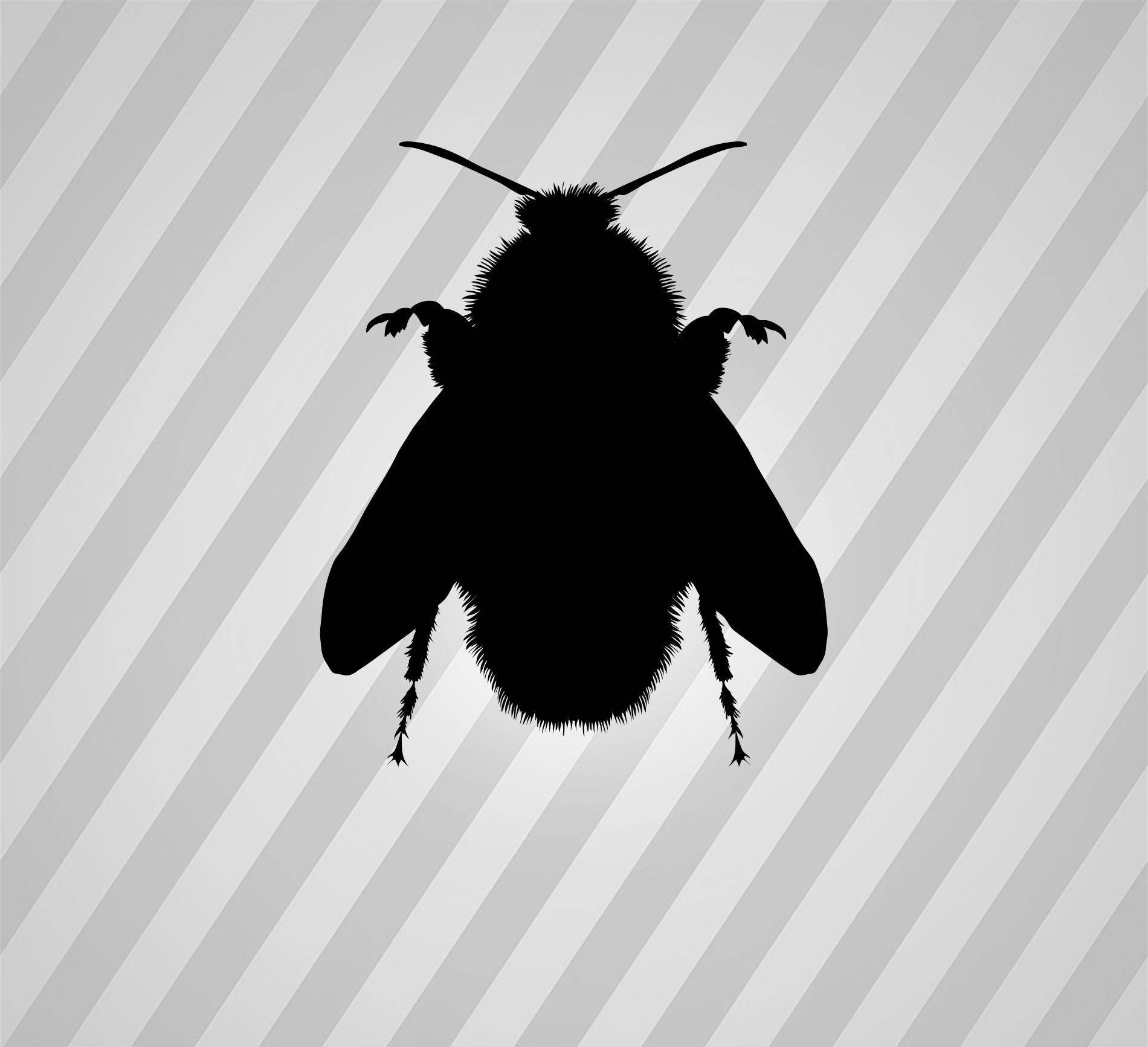 Download Bee Silhouette Bumblebee Svg Dxf Eps Silhouette Rld RDWorks