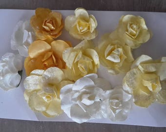 Colors yellow paper flowers