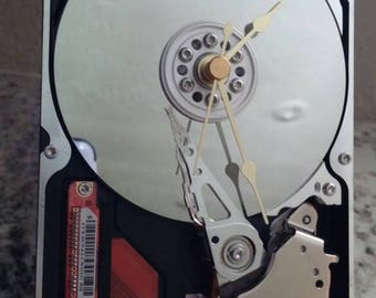 Desktop hard drive clock