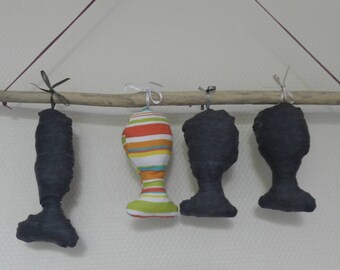 Decorative fish mobile