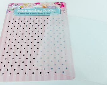 plate 15 x 15 cm polka dot embossing folder pattern embossing embossing folder