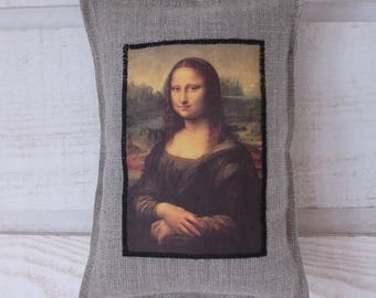 Door Mona Lisa linen cushion
