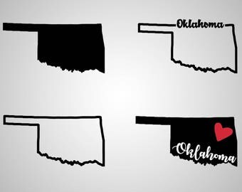 Oklahoma silhouette | Etsy