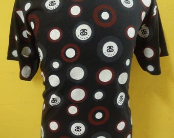 Vintage STUSSY Full Print t-shirt,size L
