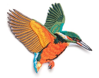 Kingfisher Patch Bird Patch Iron on Patch Sew On Patches back patch