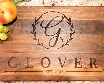 Personalized Cutting Board, Custom Cutting Board, Personalized Wedding Gift, Housewarming Gift, Anniversary Gift, Engagement Gift