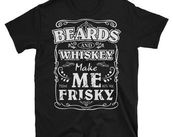 beards and whiskey shirt