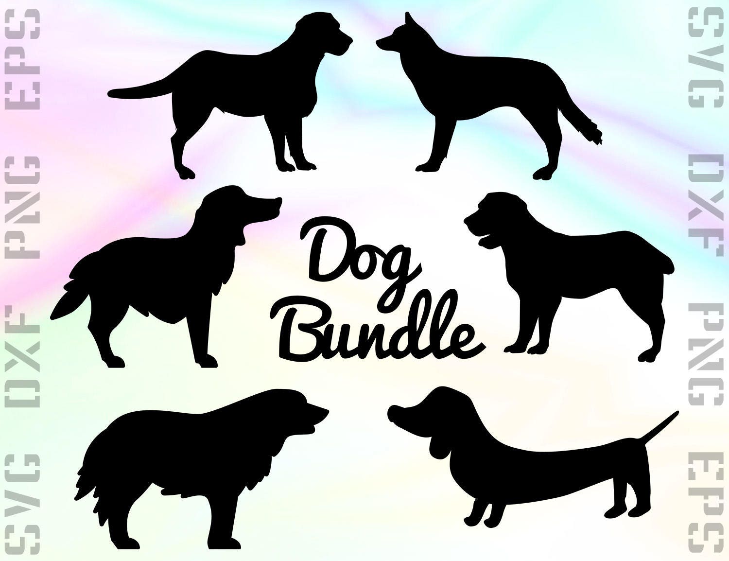 Puppy Svg Silhouette Dog Svg Dog Clipart Cut File For Cricut Dog With ...