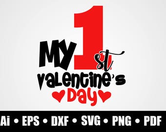 Download 1st valentines svg | Etsy