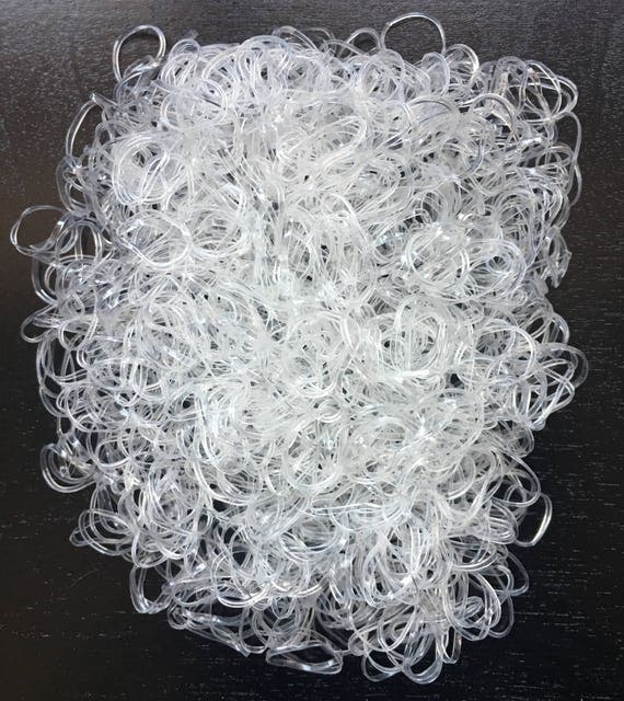 2000 Clear Elastic Hair Ties Hair Bands Clear Hair Elastics