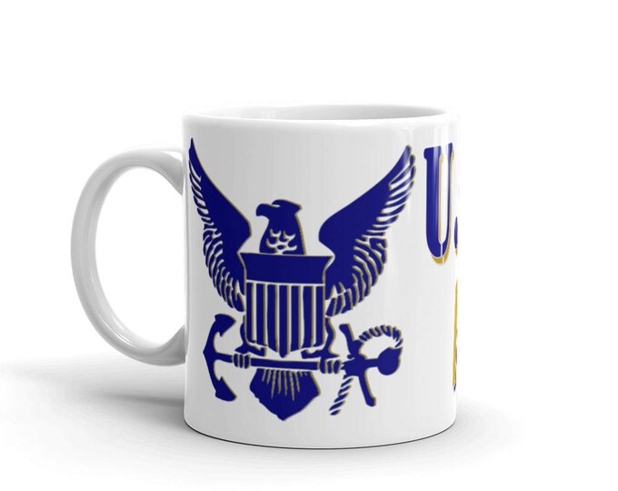 Navy Mom Mug, Military Mom Mug, Proud Navy Mom, Unique, Cool, Military, Design, Gift Ideas, America, Patriotic, Support Our Troops