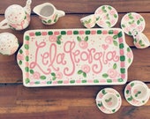 personalized tea party set