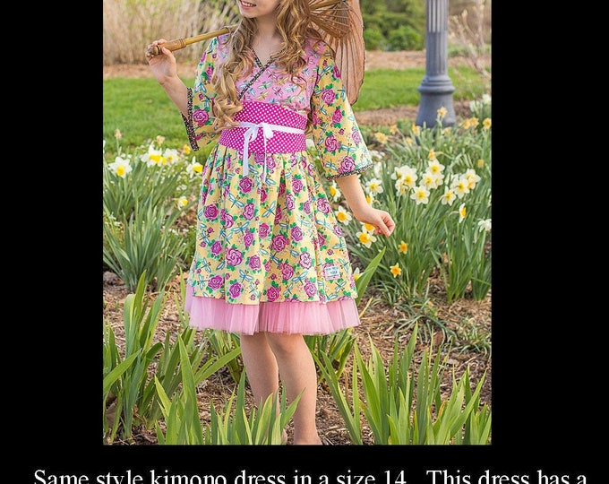 Sweet Romance -Little Girls Dress - Lace Trim - Country Girl - Preteen Dress - Birthday Dress - Tea Party Dress - sizes 12 mos to 14 yrs