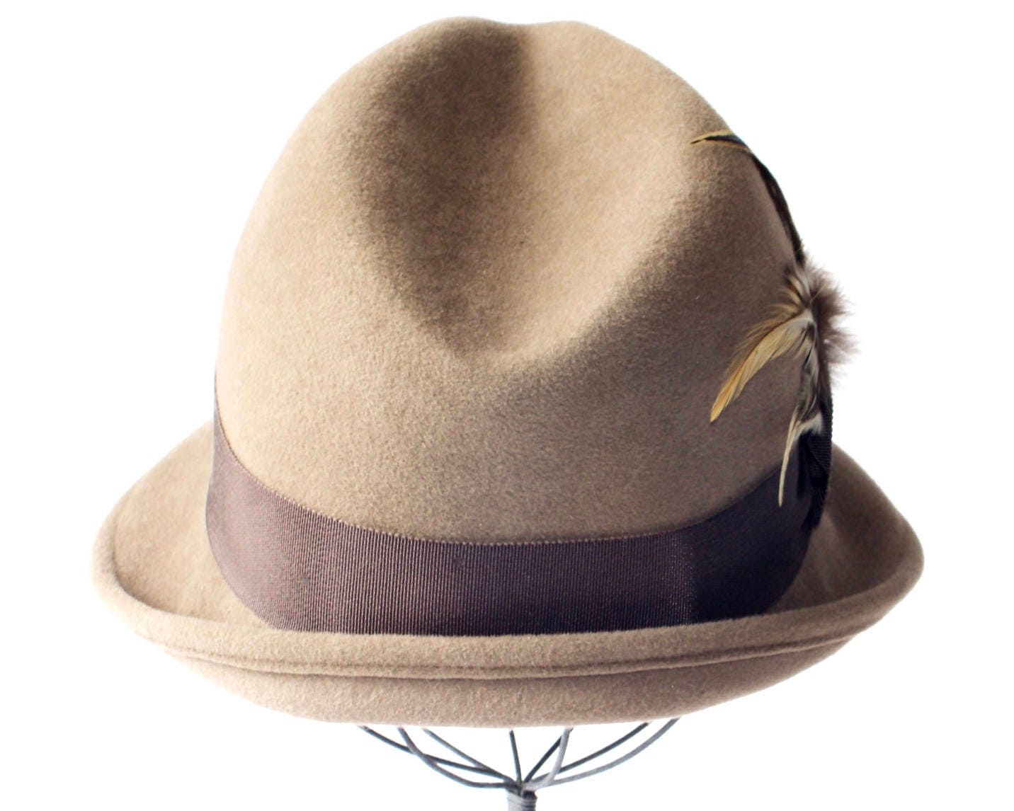 Fedora Hat Women's Hat Fall Fashion Taupe Hat Winter