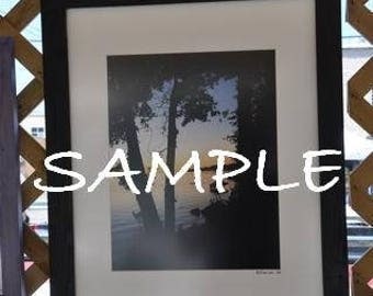 16x20 Picture Frame Black with Glass Backing and Mounting Hardware