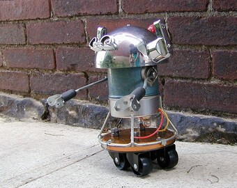 NEBBISH Found Object Robot Sculpture Assemblage
