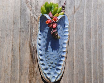 ceramic wall pocket wall vase flower herb holder home decor