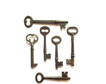 6 Vintage skeleton keys Vintage keys Antique skeleton key Old skeleton keys Old Skelton Vintage old keys Antique rusty keys Old bit keys #2