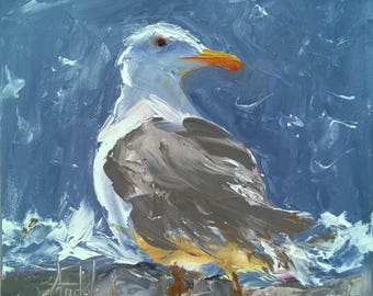 Seagull art | Etsy