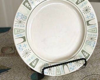 Vintage Mid Century Modern Taylorstone Cathay 10 inch Dinner Plate -- 1960's