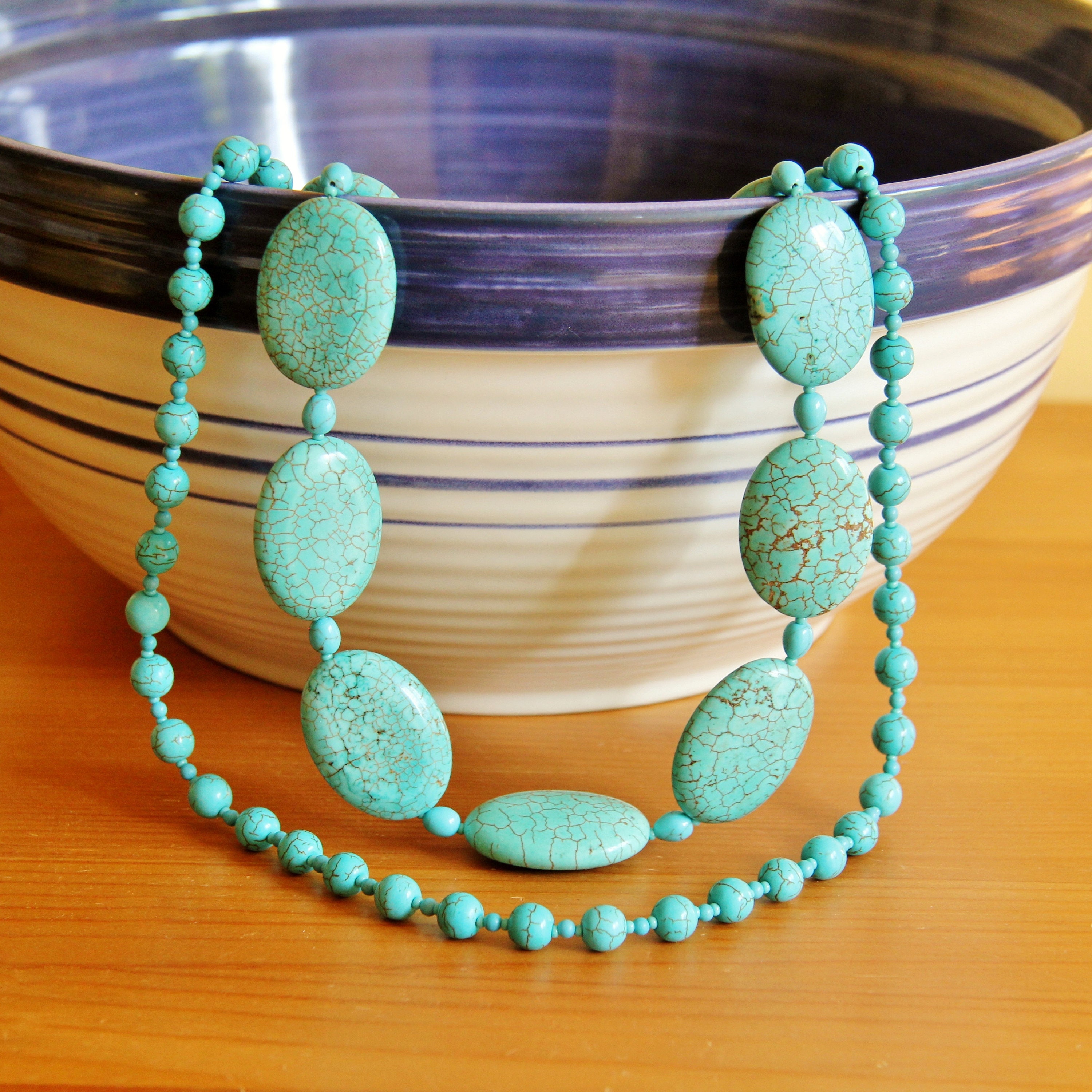 Turquoise necklace turquoise jewelry bold necklace