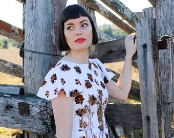 Retro Petals Dress - One Off - Handmade by Alice