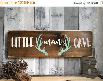 Little man cave, Woodland nursery decor, rustic nursery decor