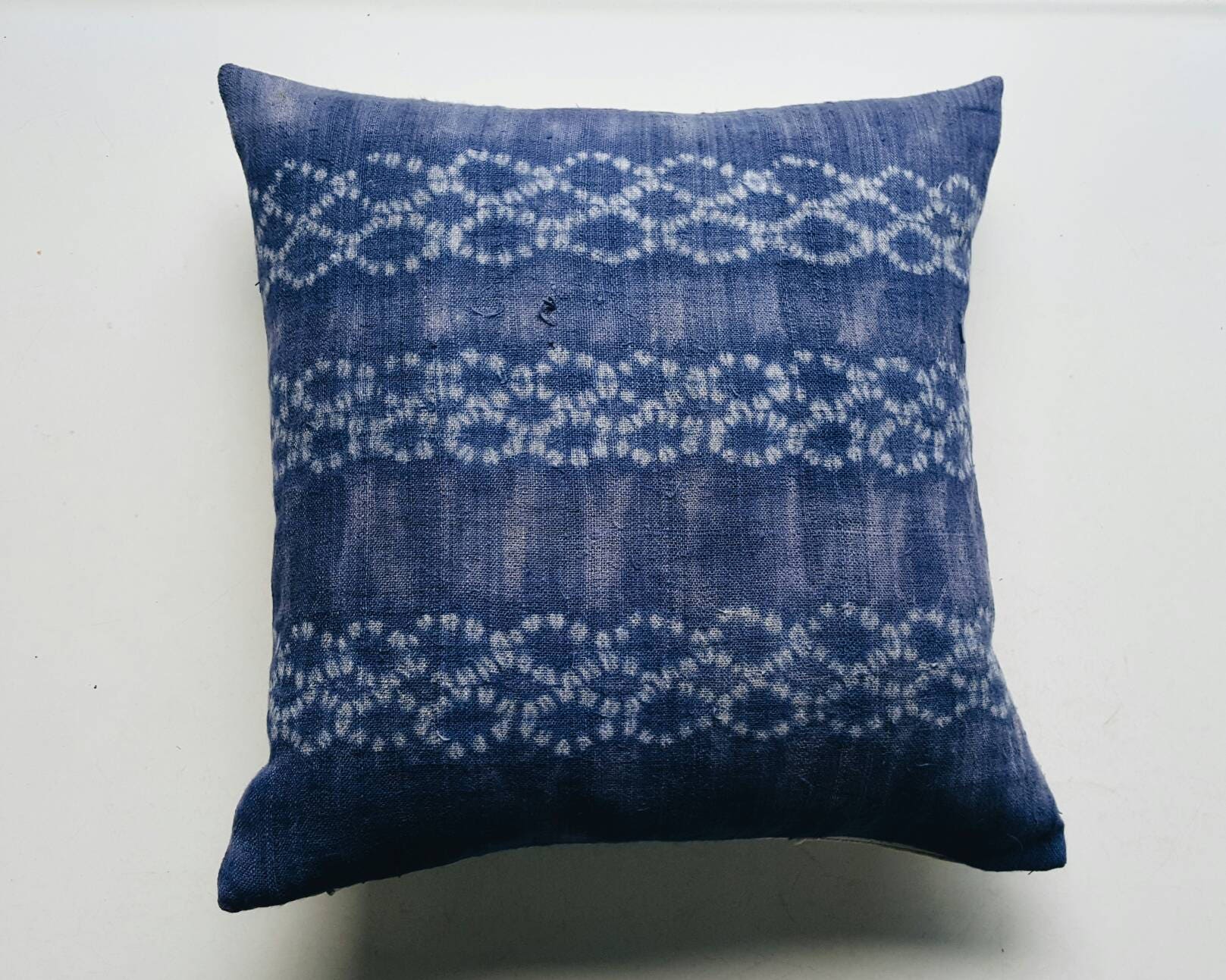 Vintage Batik Hmong Pillow Cover Modern Bohemian Throw