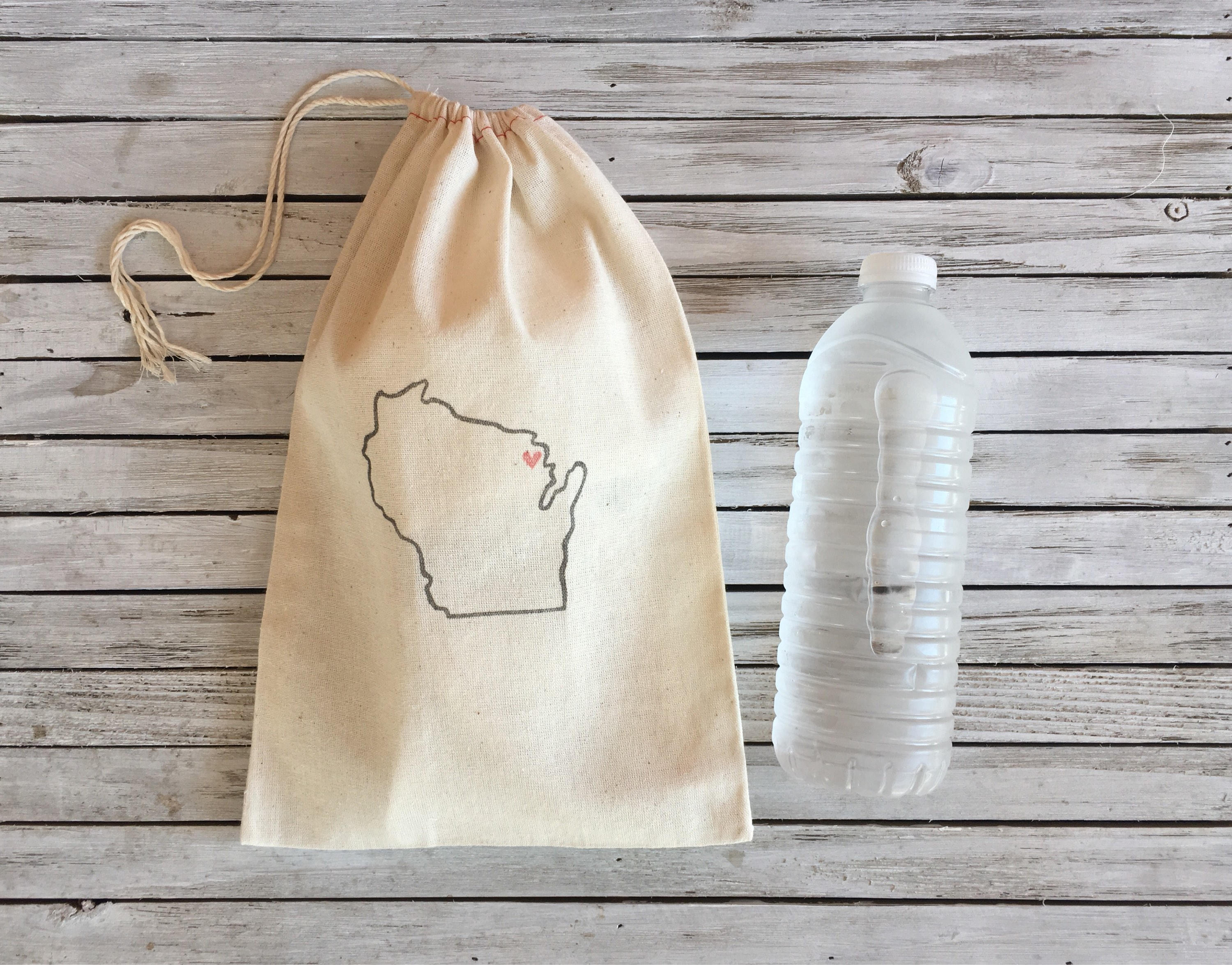 Wisconsin Wedding Favor Home State Wedding Bags