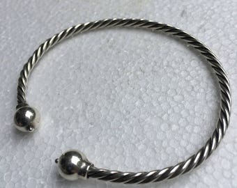 Sterling silver rope Cape Cod bracelet VJSE
