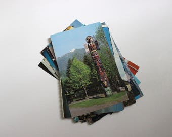 20 Vintage Alaska Chrome Postcards Blank - Wedding Guestbook