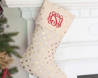 Personalized Christmas Stockings - 8 Designs to Choose From! Free Monogram