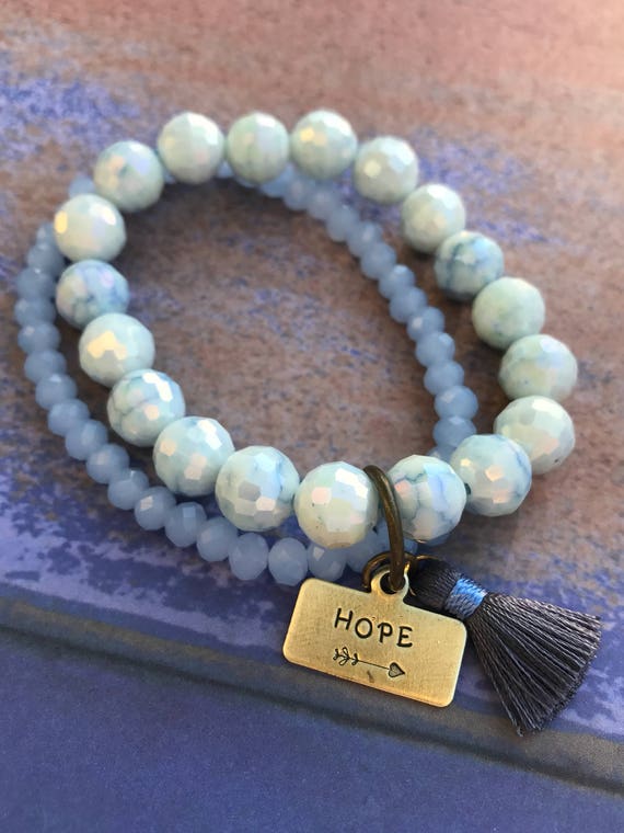 Hope beaded bracelet
