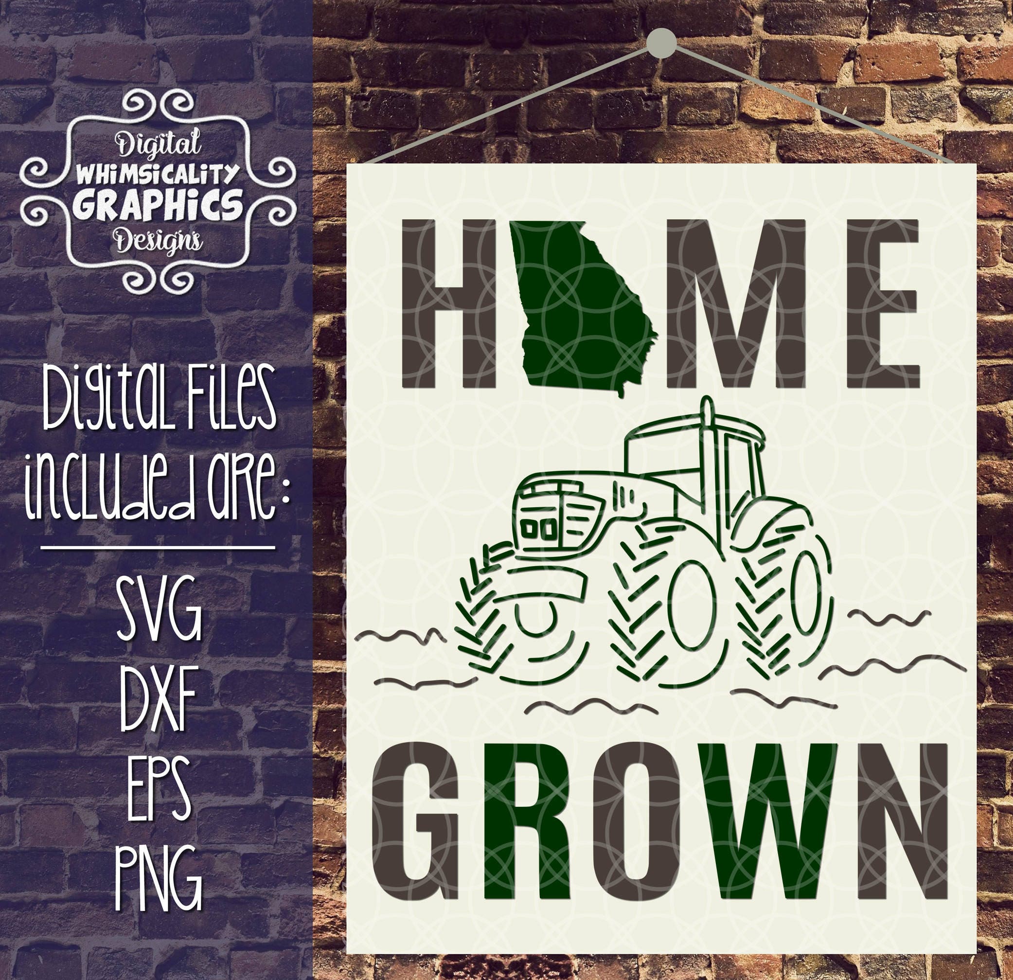 Download Home Grown With Tractor with svg dxf png eps Commercial