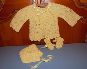 Handmade Baby Sweater Set