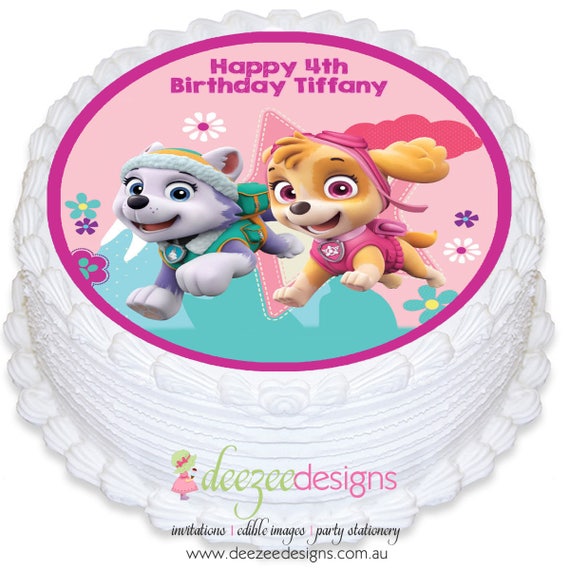 paw patrol icing figures