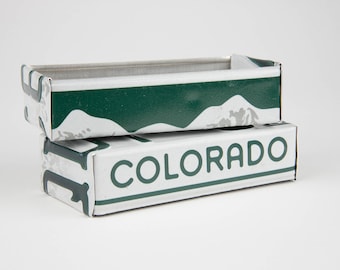 Colorado license plate box - father's day gift - gift for mom's dad's and grad's - teacher gift - graduation gift - graduation gift box
